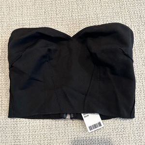 Urban outfitters sweetheart neckline crop top